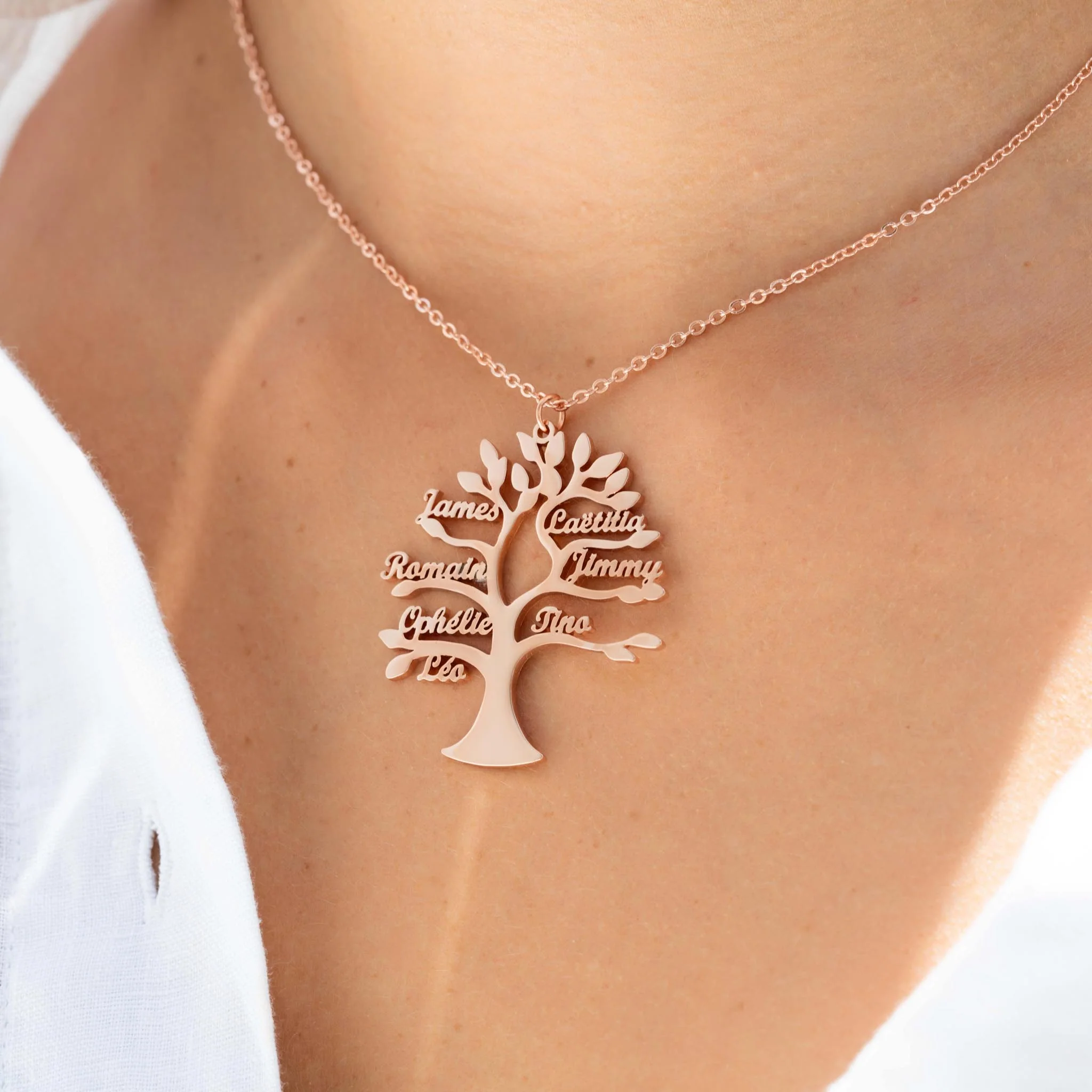 COLLIER ARBRE DE VIE JUSQU'À 9 PRÉNOMS - Image 5