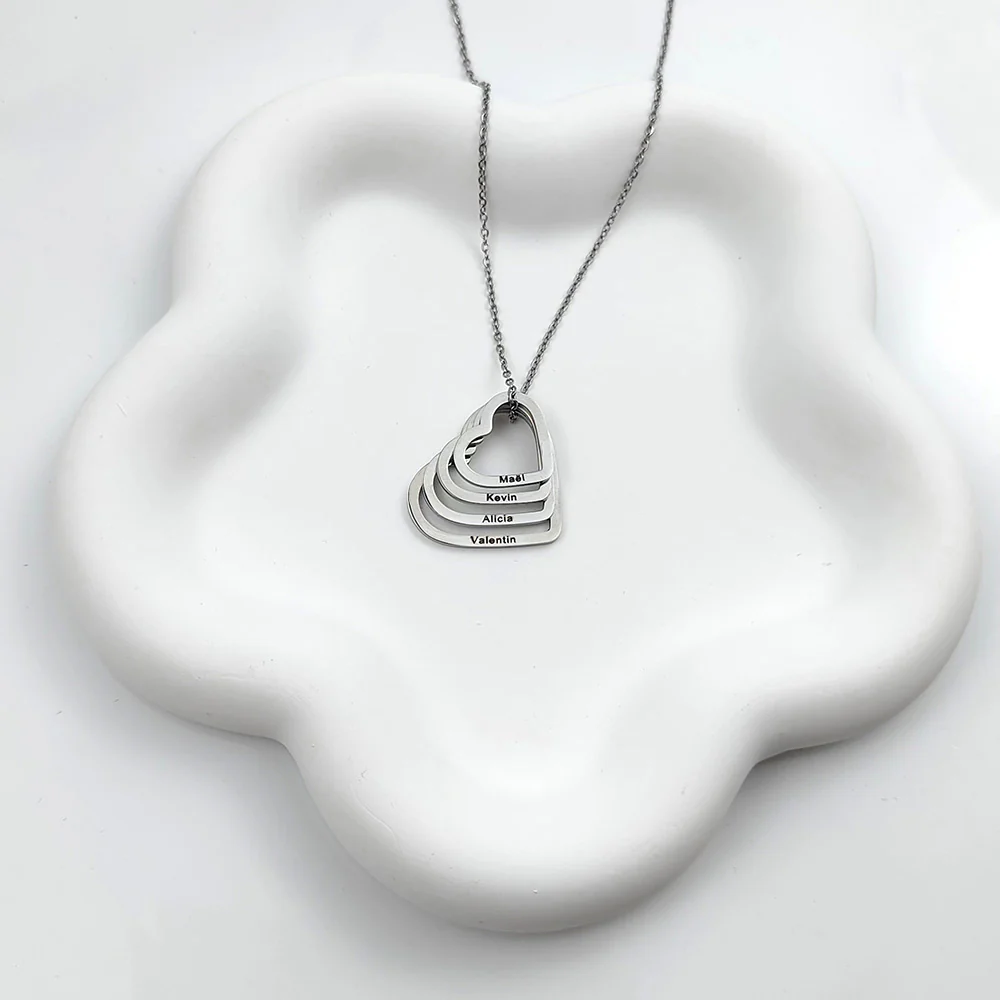 COLLIER COEUR JUSQU'À 4 PRÉNOMS - Image 6