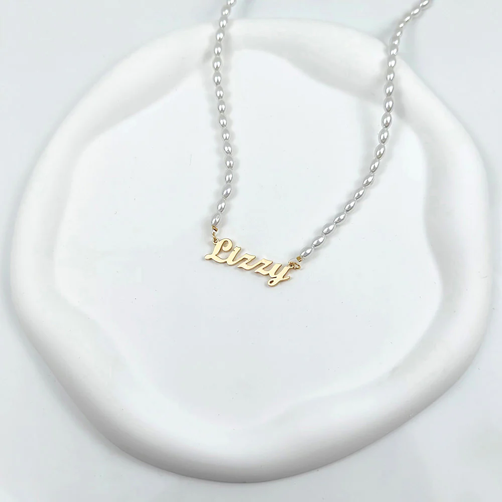 COLLIER PERLES 1 PRÉNOM - Image 2
