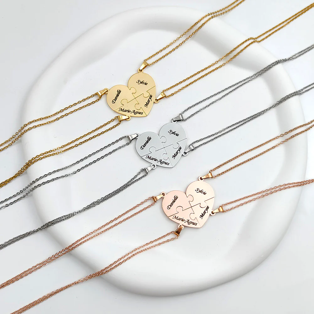 COLLIER PUZZLE JUSQU'À 8 PRÉNOMS - Image 4