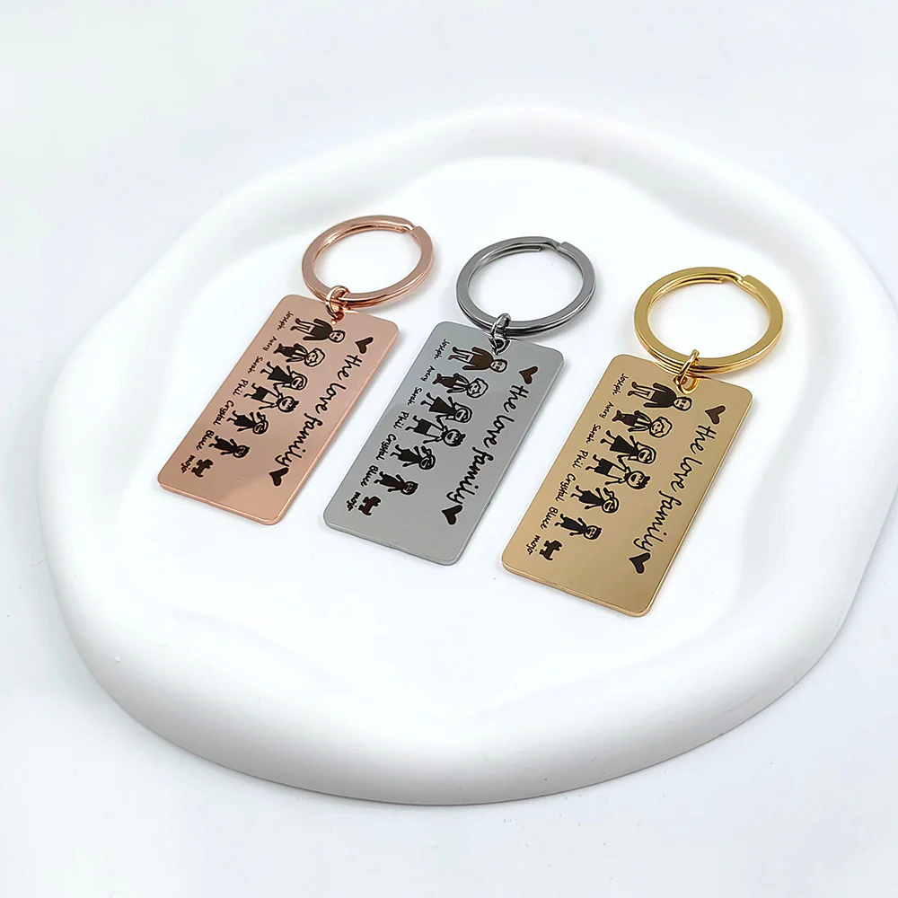 PORTE-CLÉS FAMILLE JUSQU'À 7 PRÉNOMS - Image 5