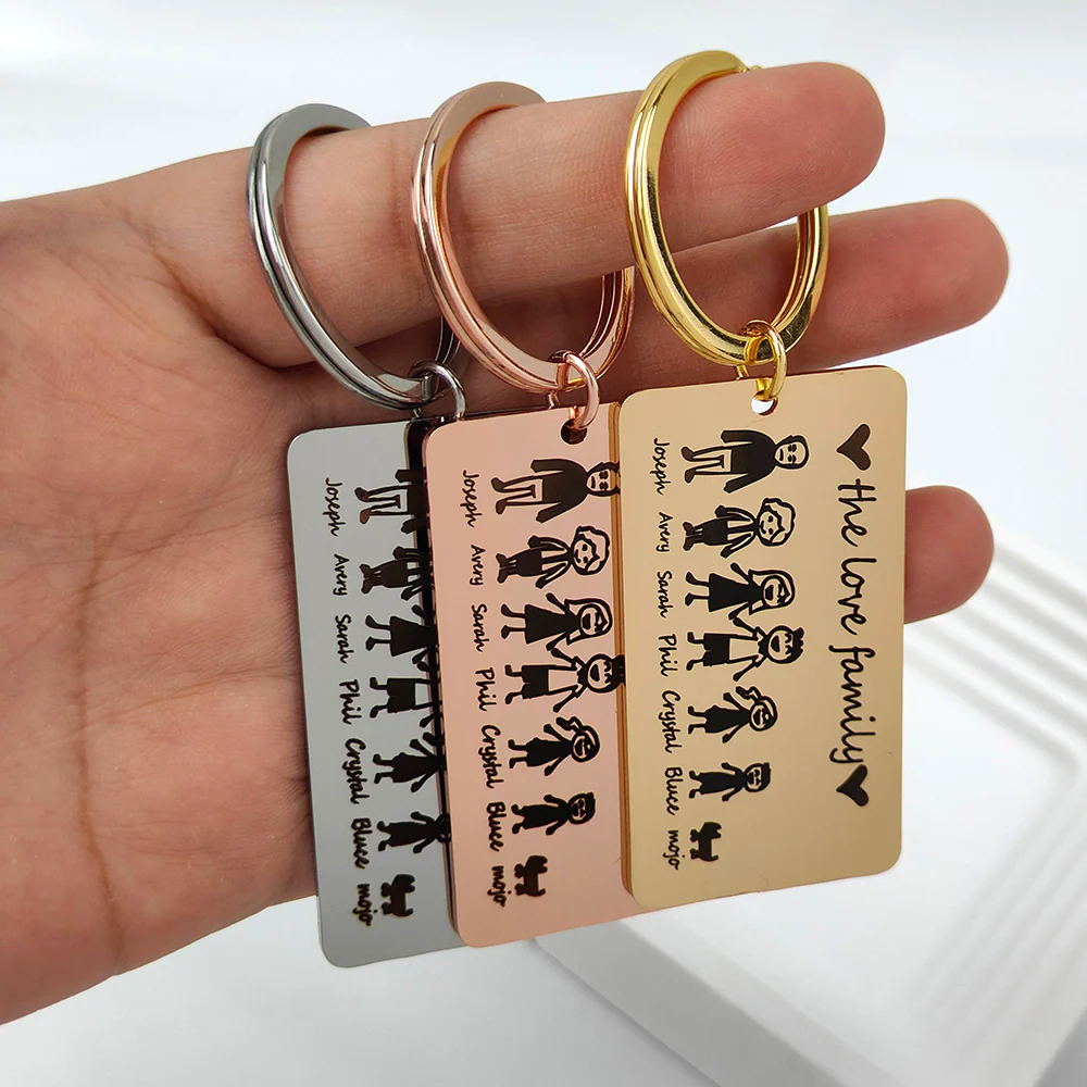 PORTE-CLÉS FAMILLE JUSQU'À 7 PRÉNOMS - Image 6