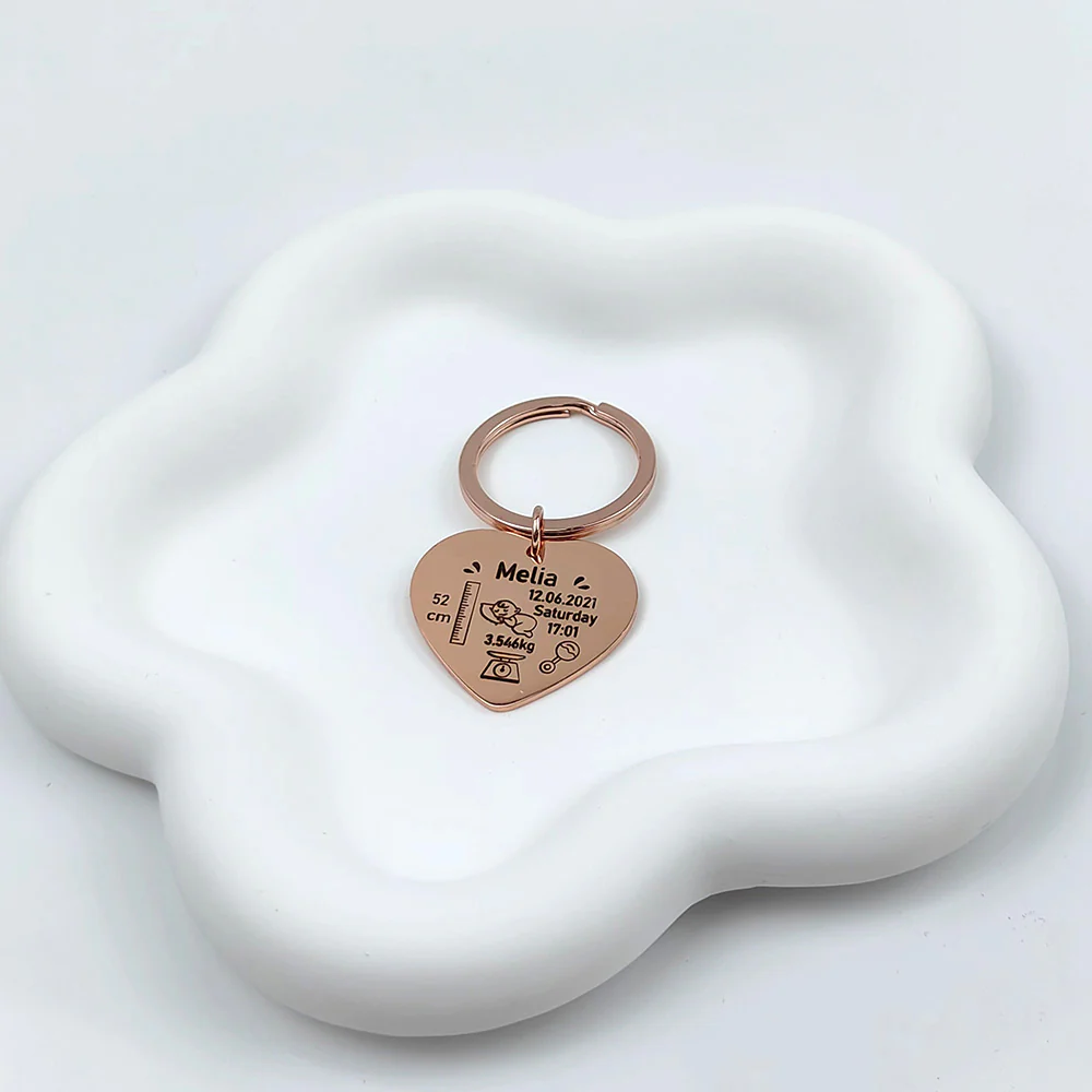 PORTE-CLÉS NAISSANCE PERSONNALISÉ - Image 3